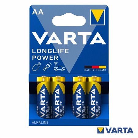 Pilha Alcalina AA 1.5V 4x Longlife Power VARTA