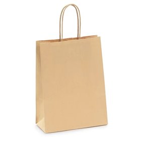 Saco Asa Retorcido 22x10x28 Kraft (Pack 25un)