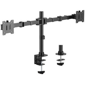 Suporte de mesa para monitor duplo Aisens DT35TSR-359/Giratório/Inclinável/Até 20 kg