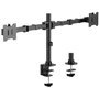 Suporte de mesa para monitor duplo Aisens DT35TSR-359/Giratório/Inclinável/Até 20 kg