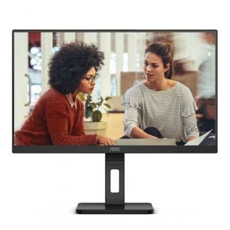 Monitor multimídia AOC 24E3QAF Full HD de 23,8", altura ajustável, preto