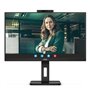 Monitor profissional AOC 24P3CW de 23,8"/ Full HD/ Webcam/ Multimídia/ Altura ajustável/ Preto