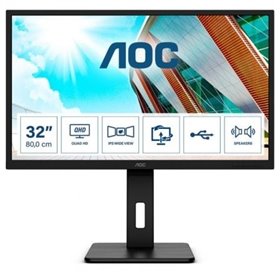 Monitor profissional AOC Q32P2 31,5"/ QHD/ Multimídia/ Preto