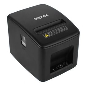 Impressora de bilhetes Approx appPOS80AM-USB/ Térmica/ Largura do papel 80 mm/ USB-RJ11/ Preta