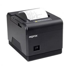 Impressora de bilhetes Approx appPOS80AM3/ Térmica/ Largura do papel 80 mm/ USB-RS232-Ethernet/ Preta