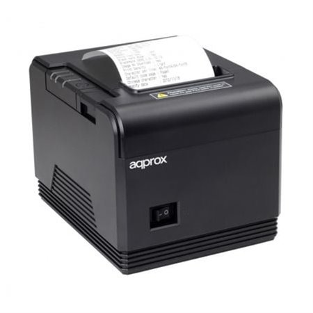 Impressora de bilhetes Approx appPOS80AM3/ Térmica/ Largura do papel 80 mm/ USB-RS232-Ethernet/ Preta