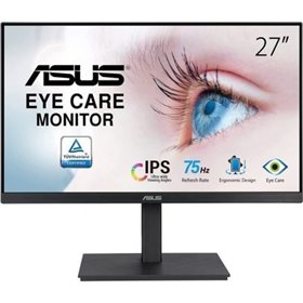 Monitor multimídia Asus VA27EQSB de 27" Full HD, altura ajustável, preto