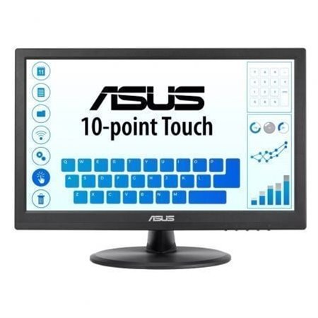 Monitor touch profissional Asus VT168HR de 15,6"/ WXGA/ Preto