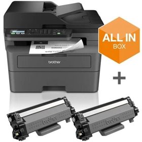 Impressora multifuncional a laser monocromática Brother MFC-L2827DWXL com WiFi/fax/duplex/impressora + pacote de consumíveis ext