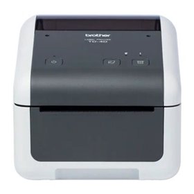 Impressora de etiquetas e bilhetes Brother TD-4420DN/ Térmica direta/ Largura da etiqueta 118 mm/ USB-RS-232C/ Preto e branco