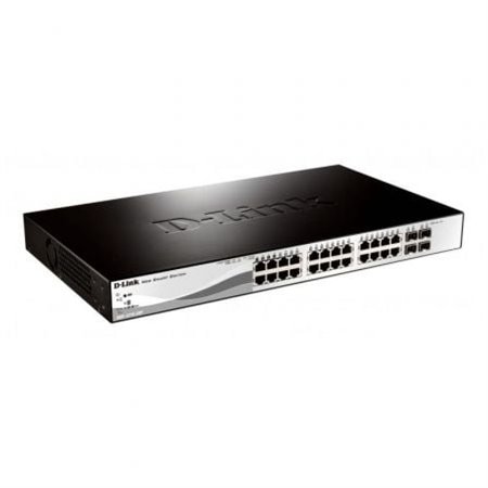 Switch D-Link DGS-1210-28P 28 portas RJ45/ 10/100/1000/ SFT/ PoE
