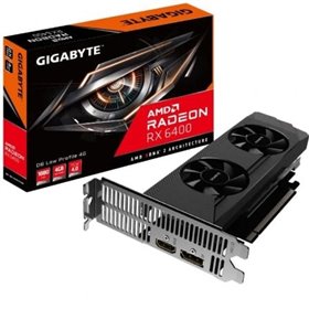 Placa de vídeo Gigabyte Radeon RX 6400 D6 Low Profile 4G/ 4GB GDDR6