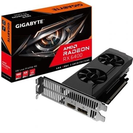 Placa de vídeo Gigabyte Radeon RX 6400 D6 Low Profile 4G/ 4GB GDDR6
