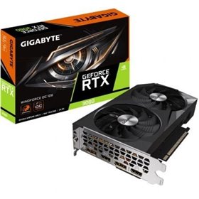 Placa de vídeo Gigabyte GeForce RTX 3060 WindForce OC 12G Rev 2/ 12GB GDDR6/ LHR