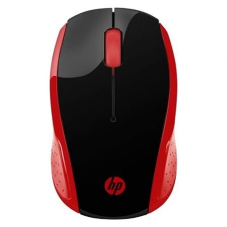 Mouse sem fio HP 200/ 1000 DPI/ Vermelho Imperial