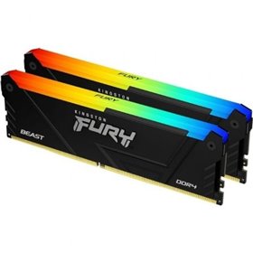 Memória RAM Kingston FURY Beast RGB 2 x 16 GB/ DDR4/ 3200 MHz/ 1,35 V/ CL16/ DIMM