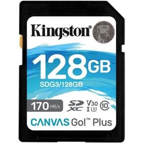 Kingston Canvas Go! Plus 128 GB SD XC/Classe 10/Cartão de Memória de 170 MB