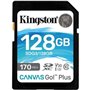 Kingston Canvas Go! Plus 128 GB SD XC/Classe 10/Cartão de Memória de 170 MB