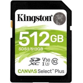 Cartão de memória Kingston CANVAS Select Plus 512 GB SD XC/ Classe 10/ 100 MB