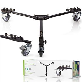 Base C/ Rodas Para Tripé 20Kg Preto Nedis