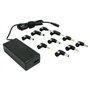 Carregador de laptop Leotec/ 70W/ Automático/ 10 conectores/ Voltagem 15-20V