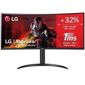 Monitor gamer ultrapanorâmico curvo LG UltraGear 34WP65CP-B de 34"/ WQHD/ 1 ms/ 160 Hz/ VA/ Multimídia/ Preto