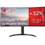 Monitor profissional ultrawide curvo LG UltraWide 34WP75CP-B de 34" / WQHD / Multimídia / Altura ajustável / Preto
