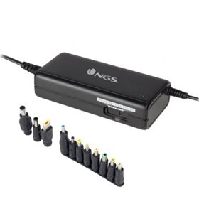 Carregador para laptop NGS BAN/ 90 W/ Manual/ 11 conectores/ Voltagem 12-20 V