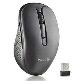Mouse sem fio silencioso NGS Evo Peep/ Bateria recarregável/ Até 3200 DPI/ Preto