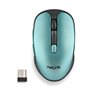 Mouse sem fio NGS Evo Rust/ Bateria recarregável/ Até 1600 DPI/ Verde água