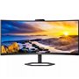 Philips 34E1C5600HE Monitor profissional ultrawide curvo de 34"/ WQHD/ Webcam/ Multimídia/ Altura ajustável/ Preto