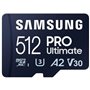 Cartão de memória microSD XC Samsung Pro Ultimate 512 GB com adaptador/ Classe 10/ 200 MBs