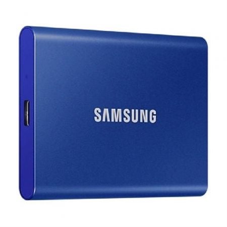 Unidade SSD externa portátil Samsung T7 1 TB/ USB 3.2/ Azul