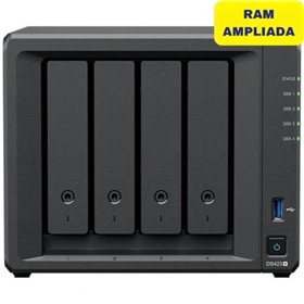 Synology Diskstation DS423+ NAS/ 4 baias 3,5"- 2,5"/ 6 GB DDR4/ Formato Torre