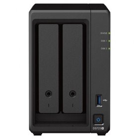 Synology Diskstation DS723+ NAS/ 2 baias 3,5"- 2,5"/ 2 GB DDR4/ Formato Torre