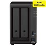 Synology Diskstation DS723+ NAS/ 2 baias 3,5"- 2,5"/ 16 GB DDR4/ Formato Torre
