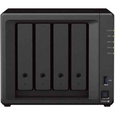 NAS Synology Diskstation DS923+/ 4 baias 3,5"- 2,5"/ 4 GB DDR4/ Formato Torre