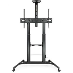 Tooq FS20400HM-B Suporte de chão ajustável/inclinável com rodas para TVs de 60 a 100 polegadas/até 100 kg