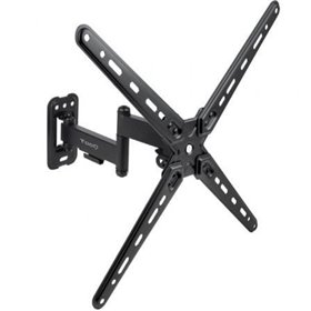 TooQ LP1356TN-B Suporte de parede extensível/giratório/inclinável para TVs de 13 a 55 polegadas/até 25 kg