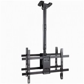 TooQ LPCE2286TSLI-B Suporte de teto giratório/inclinável/nivelado para 2 TVs (43-86")/até 100 kg