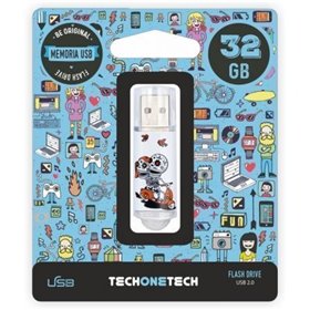 Pendrive 32GB Tech One Tech Skull Moto USB 2.0
