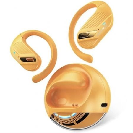 Fones de ouvido esportivos Bluetooth Vention OpenBeat O12 NBUO0 com estojo de carregamento/laranja