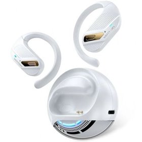 Fones de ouvido esportivos Bluetooth Vention OpenBeat O12 NBUW0 com estojo de carregamento/branco