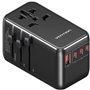 Carregador de Parede Universal GaN Vention FJGB0, Toma de Corrente Universal, 3xUSB Tipo-C, 1xUSB, 120W