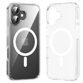 Capa Rígida com Magsafe Vention KUGT0-20, Compativel com iPhone 16 Plus, Transparente