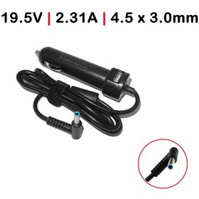 Carregador de Carro para Portatil HP Split 19.5V 2.31A 4.5 X 3.0mm 45W