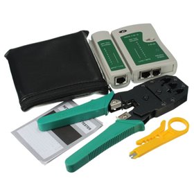 Testador De Cabos Rede Rj45 Rj11 C/ Alicate E Descarnador