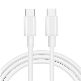 Cabo USB-C de Carga Rápida de 140W - 240W com Chip E-Mark 1.80 M Branco