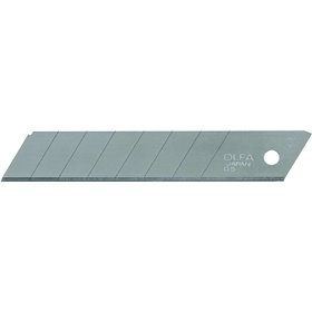 Olfa Pacote de 10 Lâminas de Reposição para Cortadores Olfa - 8 Segmentos - Largura 18mm