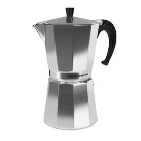 Cafeteira italiana Orbegozo KF 1200 em alumínio prepara 12 xícaras de café Alça ergonômica aromática e requintada - Válvula de s